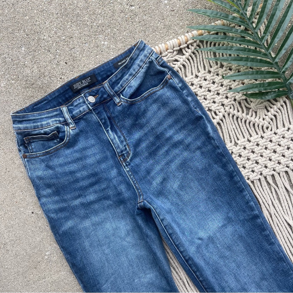 Judy Blue Frayed Bottom Jeans Size 5 / 28 - Picture 3 of 6